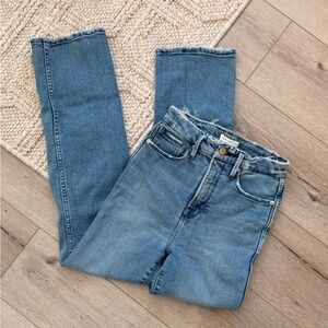 Good American Light Blue Cropped Jeans